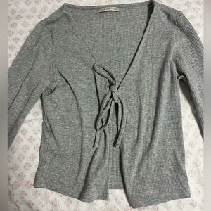 active usa grey cardigan